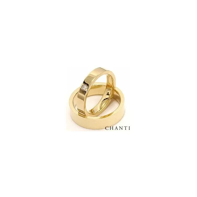 timantti vihkisormusta 14 karaatin kultaa 0,05 ct - setit