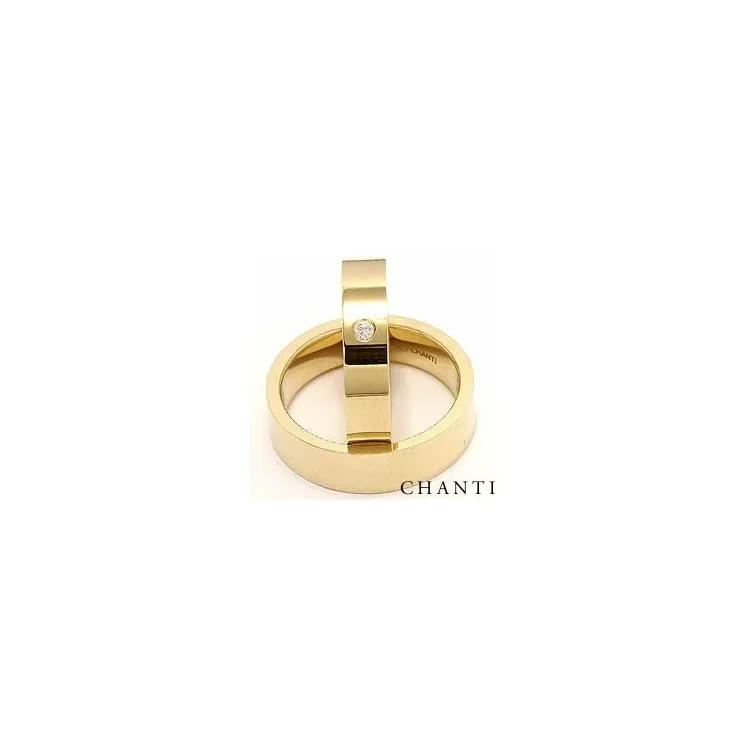 vihkisormusta 14 karaatin kultaa 0,05 ct - setit