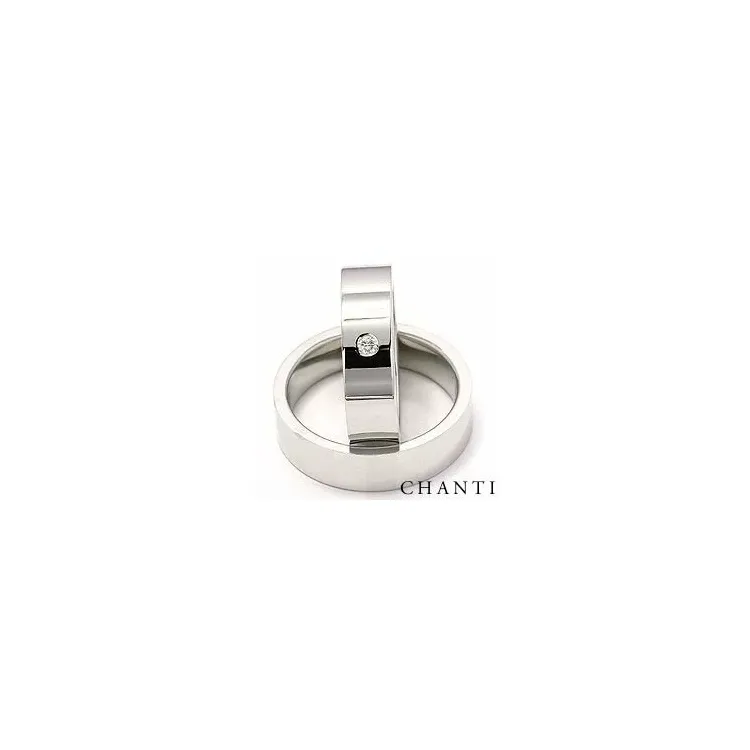 Vihkisormusta 14 karaatin valkokultaa 0,05 ct - setit