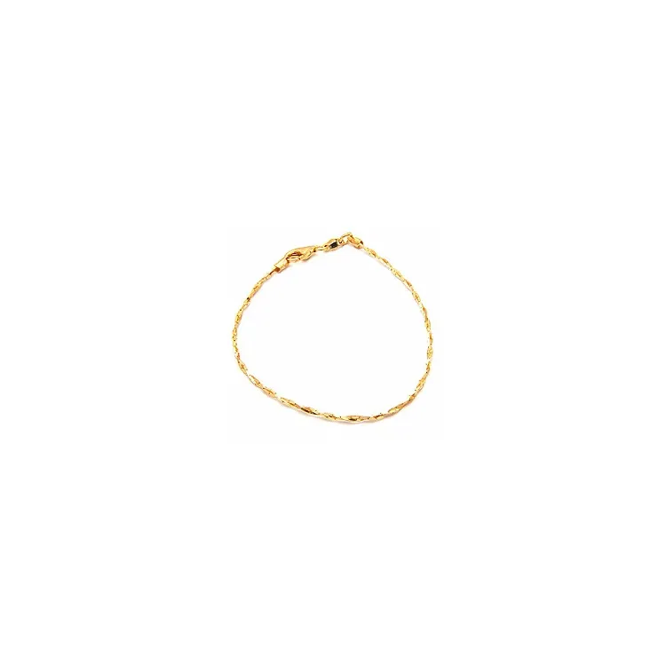 Kierretty rannekoru kullattua hopeaa  x 1,3 mm
