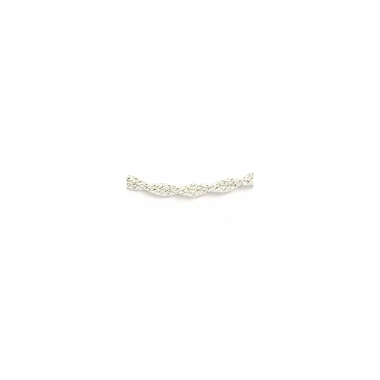 Kierretty rannekoru hopeaa x 1,1 mm