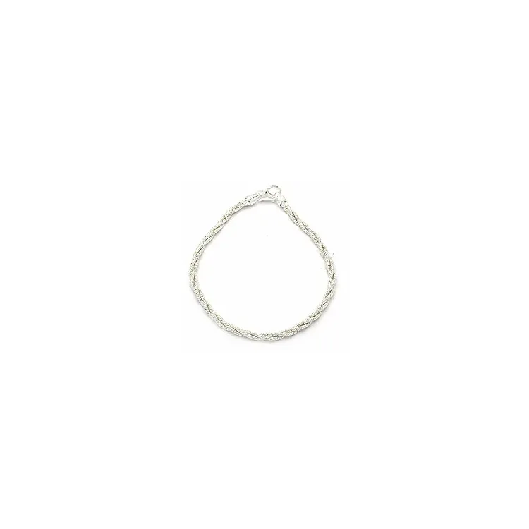 Kierretty rannekoru hopeaa x 2,5 mm