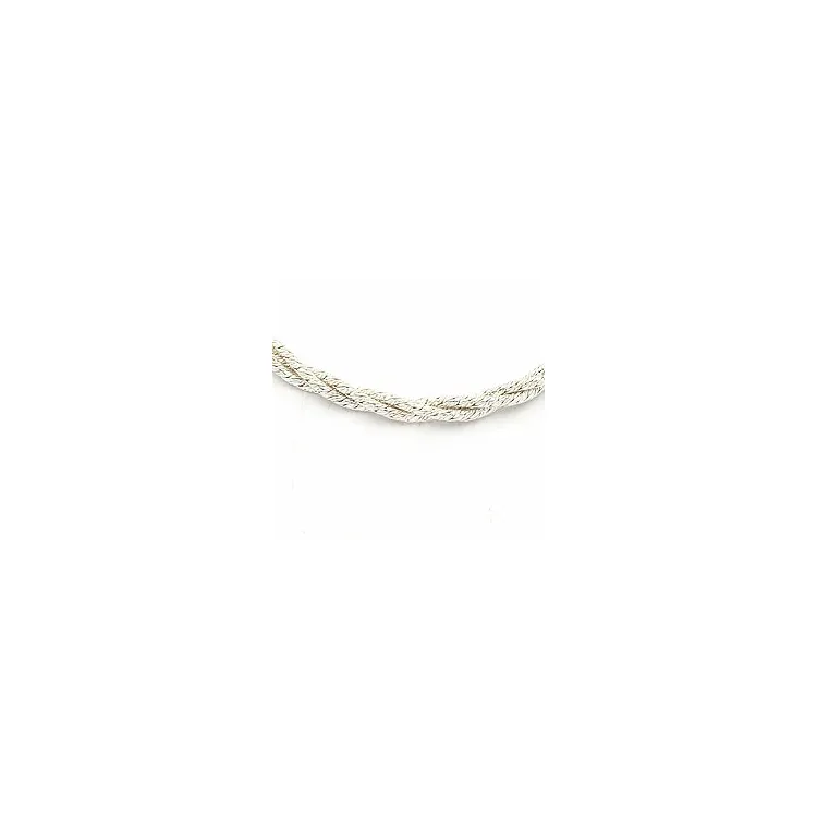 Kierretty rannekoru hopeaa x 2,5 mm
