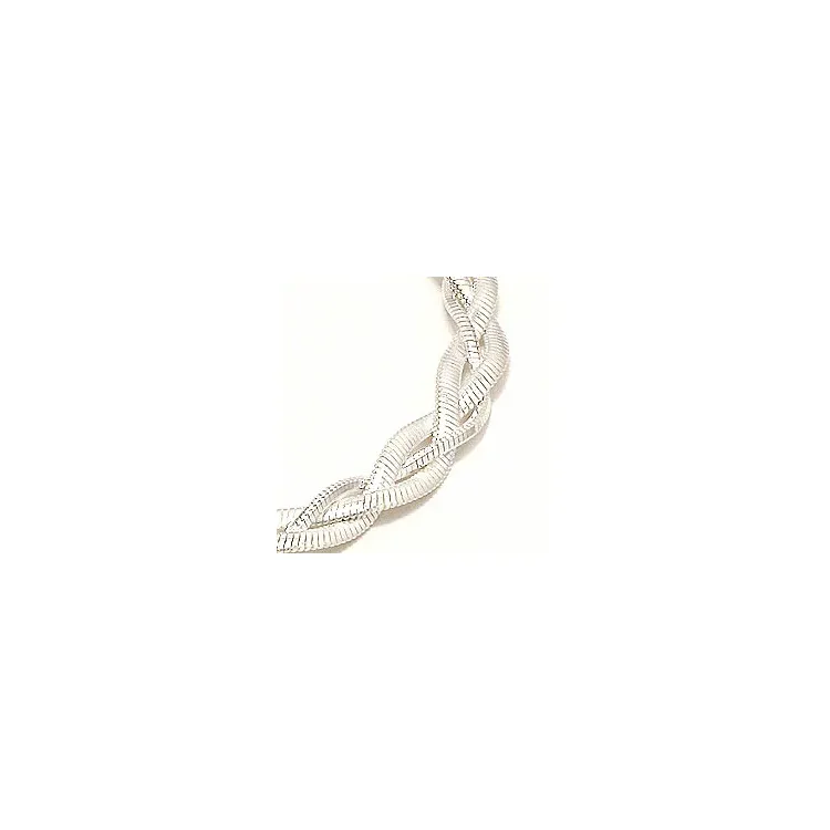punottu rannekoru hopeaa x 5,0 mm