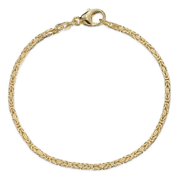 kuningas rannekoru 8 karaatin kultaa 17 cm x 1,8 mm