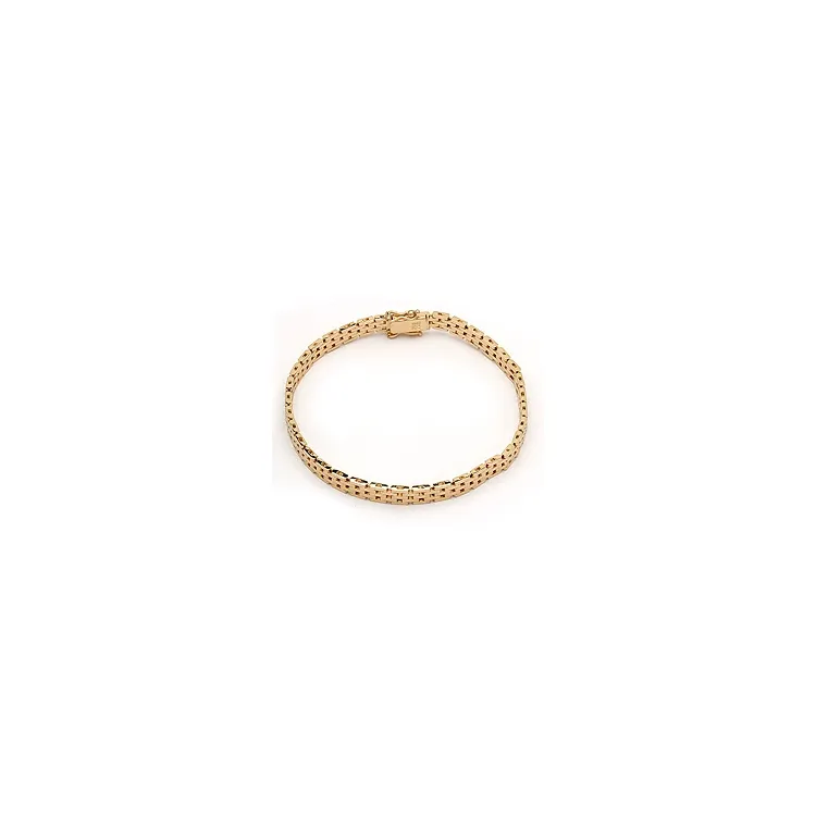 BNH Tiiliskivirannekoru 14 karaatin kultaa 18,5 cm x 5,0 mm