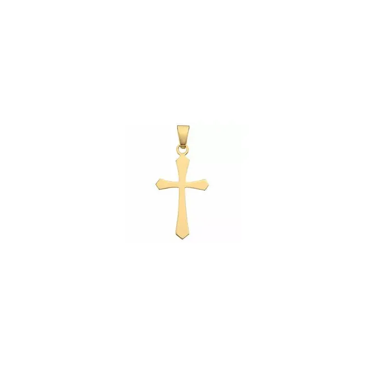 13 x 20 mm kultaa BNH risti 8 karaatin kultaa - Amoré
