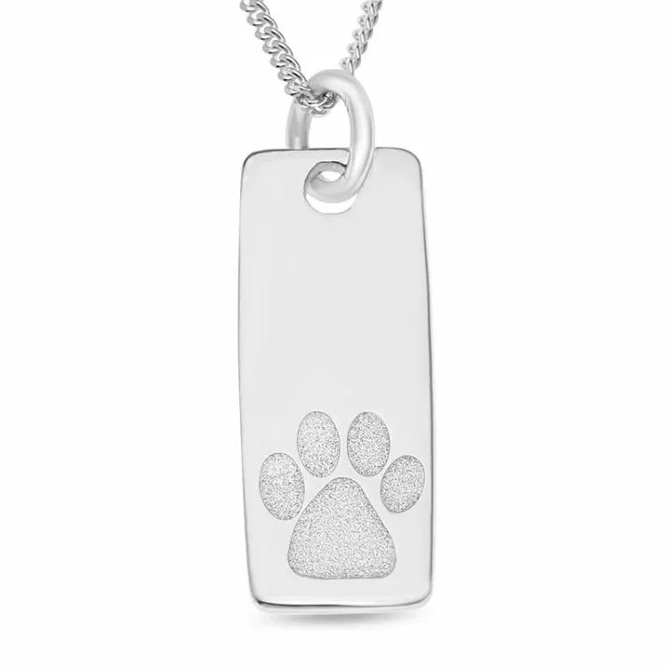 dogtag Nimikaulaketjut riipus hopeaa - My Letter