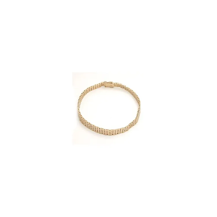 BNH Tiiliskivirannekoru 14 karaatin kultaa 18,5 cm x 7,0 mm