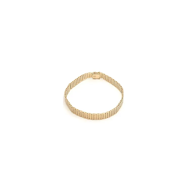 BNH Tiiliskivirannekoru 14 karaatin kultaa 18,5 cm x 9,0 mm
