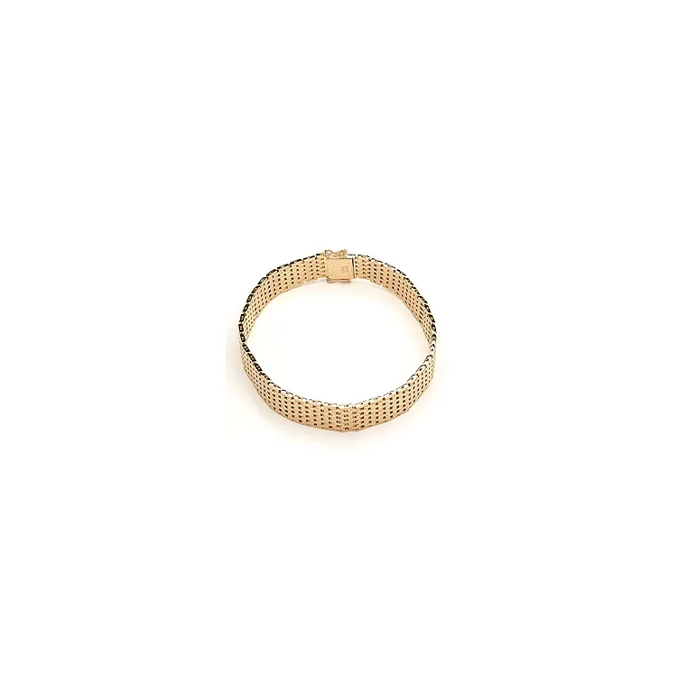 BNH Tiiliskivirannekoru 14 karaatin kultaa 18,5 cm x 11,0 mm