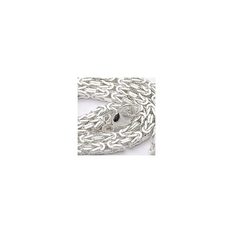 pitkä kuningaskaulaketju hopeaa 70 cm x 3,2 mm