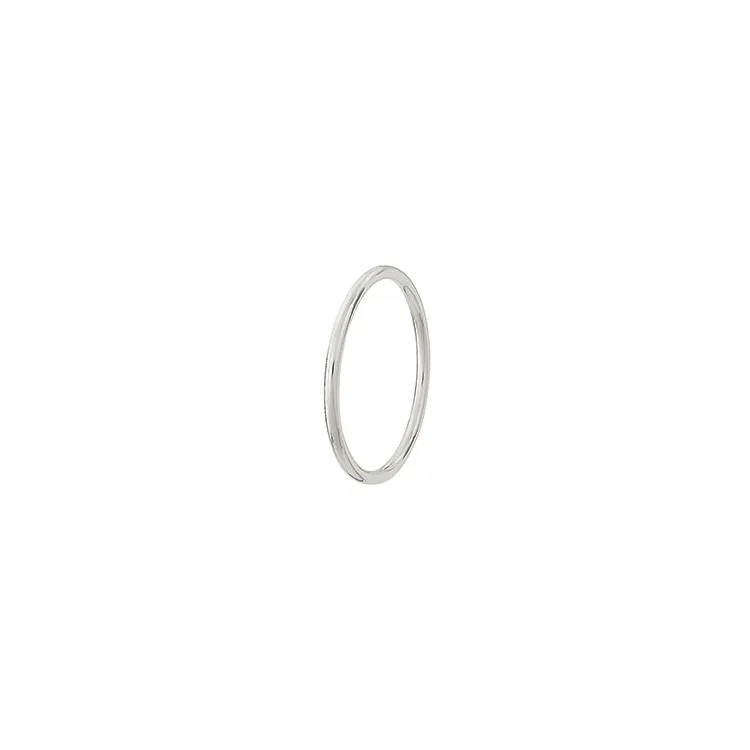 5 mm massiivinen BNH rannerengas hopeaa