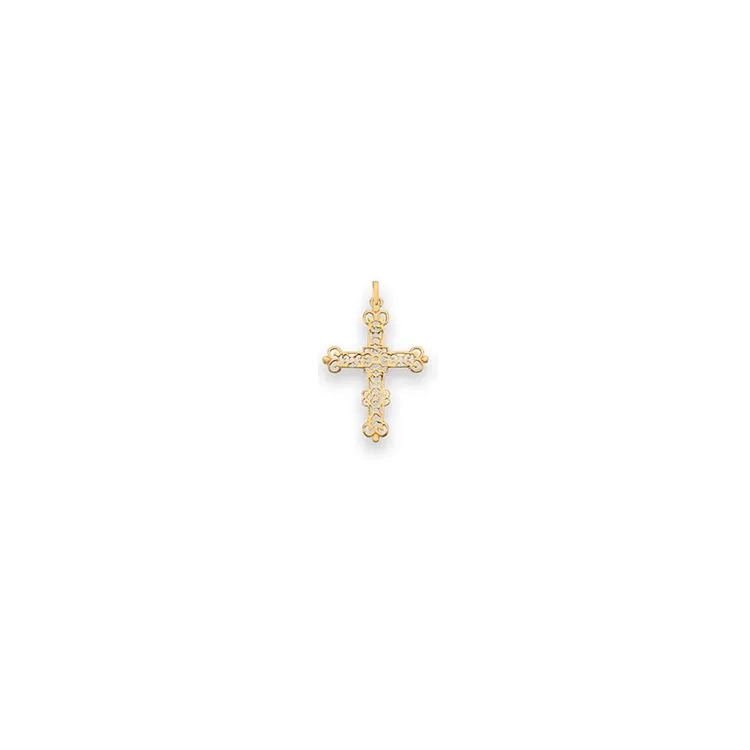 Elegantti ristiriipus 14 karaatin kultaa