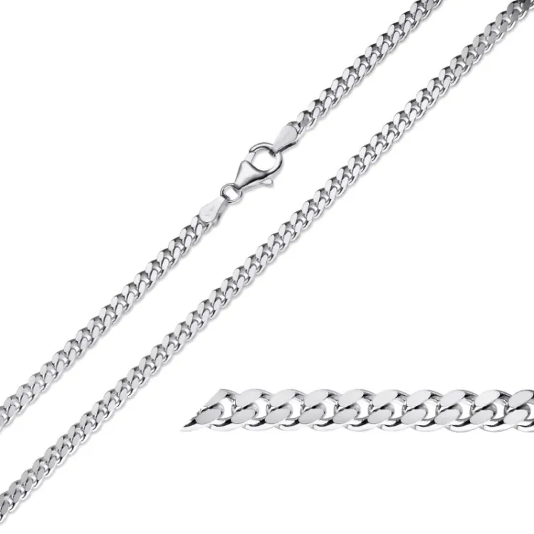 näytepakkaukset BNH panssarirannekoru hopeaa 21 cm x 3,3 mm