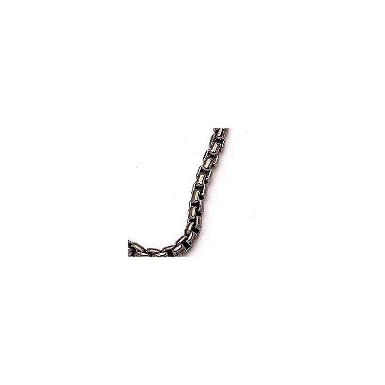 BNH venetsiakaulaketju musta rodinoitu hopea 80 cm x 2,0 mm
