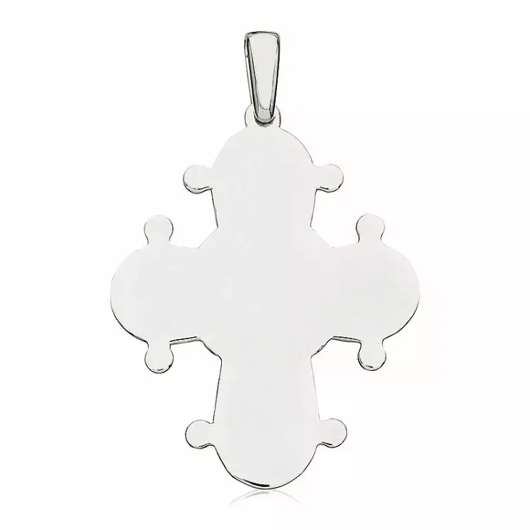25 x 30 mm dagmarristi  hopeaa - Amoré