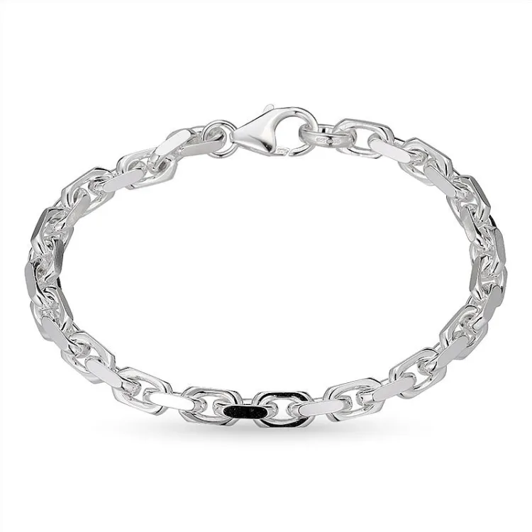 BNH Anker facet armbånd hopeaa 17 cm x 5,7 mm