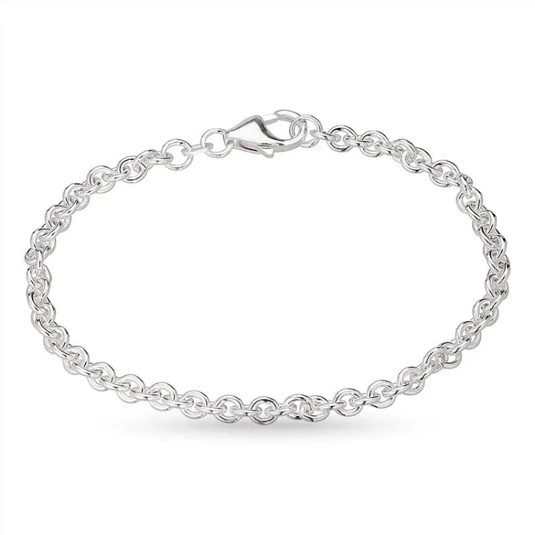 BNH Anker pyöristää rannekoru hopeaa 17 cm x 4,0 mm
