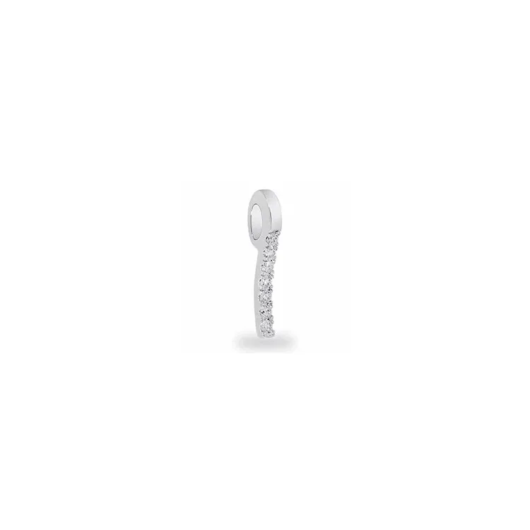 timanttiriipus 14 karaatti valkokultaa 0,08 ct