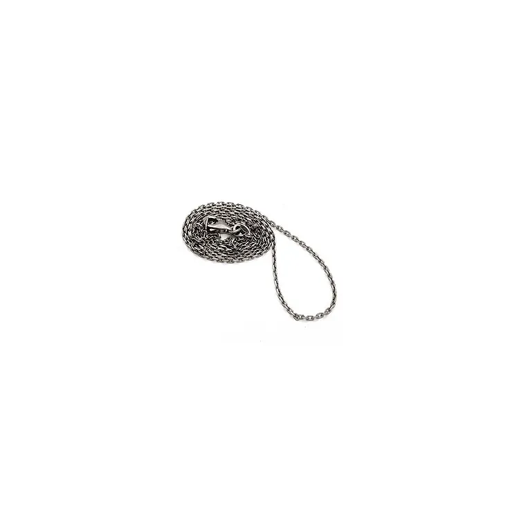 ankkurikaulaketju musta rodinoitu hopea 45 cm x 1,4 mm