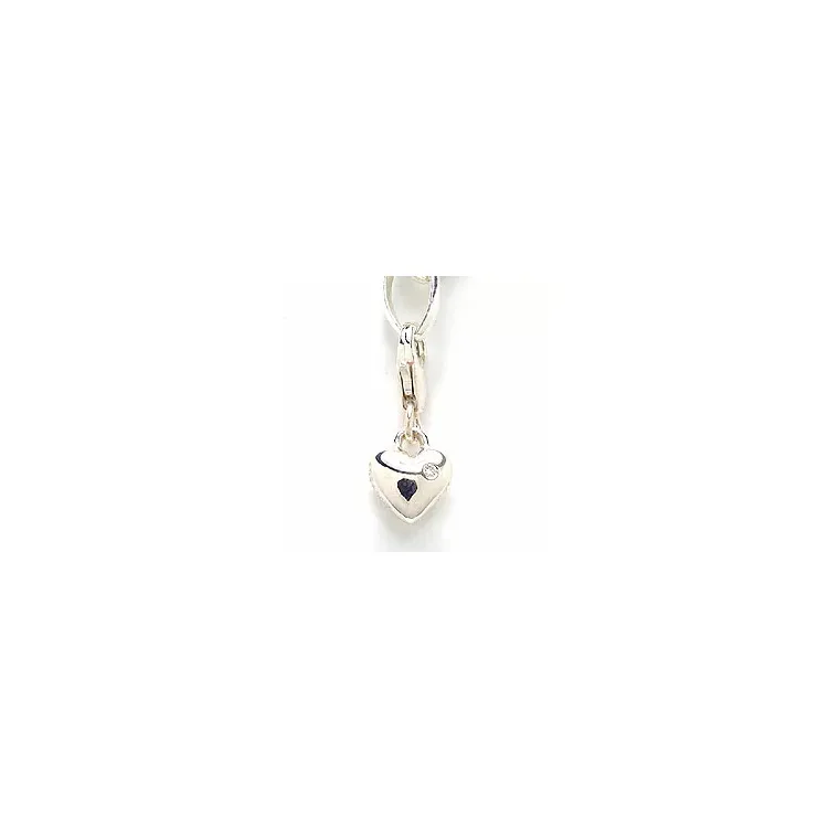 zirkoni charm  hopeaa 