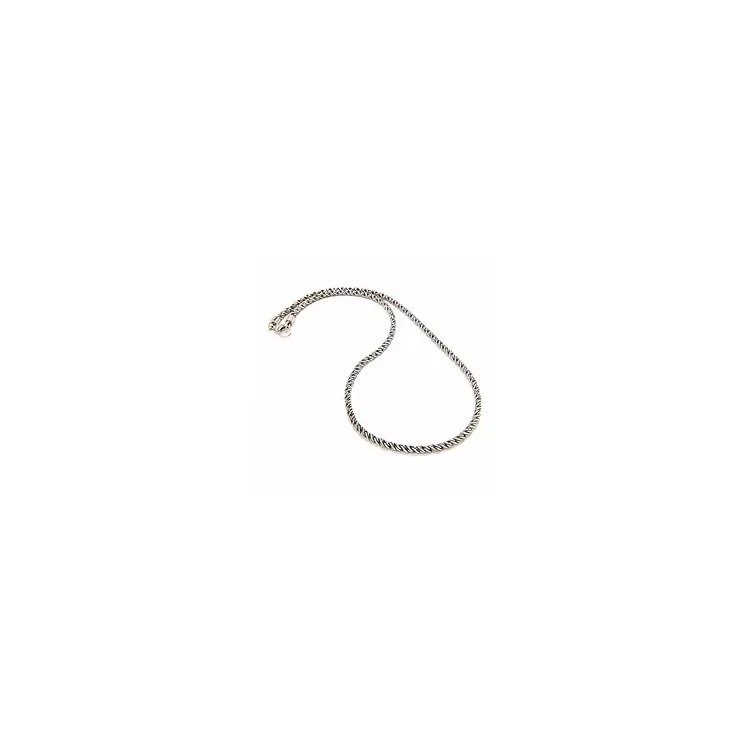 Kaulaketju oksidoitua sterlinghopeaa 45 cm x 2,03 mm