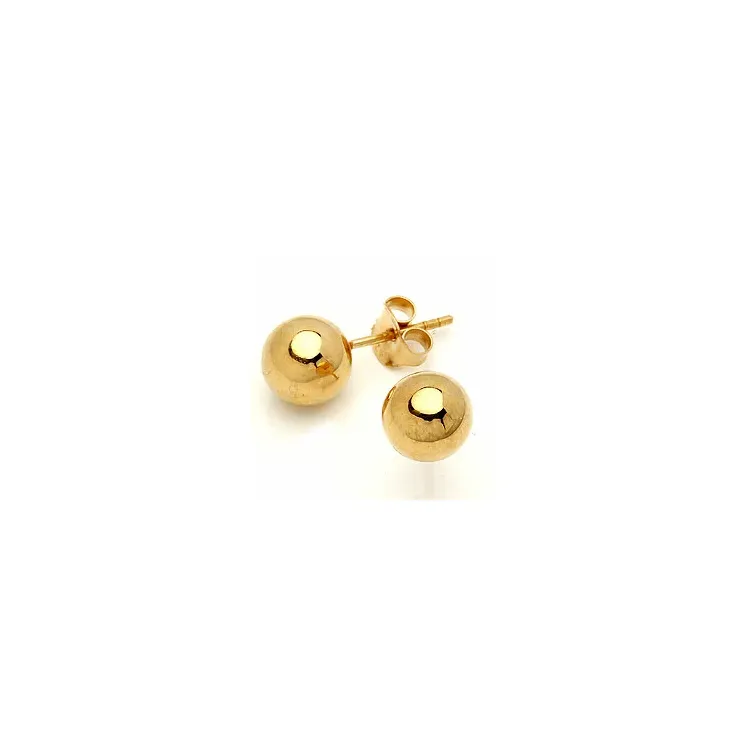 8 mm kuula korvarenkaat  kullattua hopeaa
