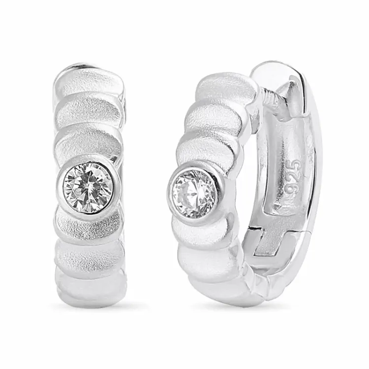 12 mm zirkoni rengas hopea