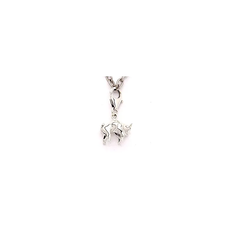 Härkä tähtikuvio charm  hopeaa 