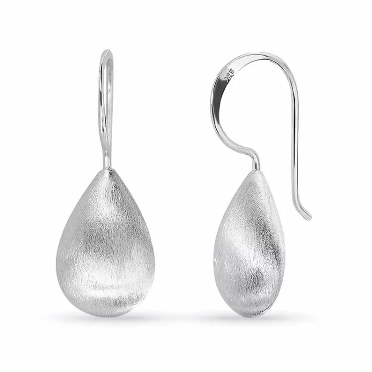 pitkät korvakorukoukut hopea