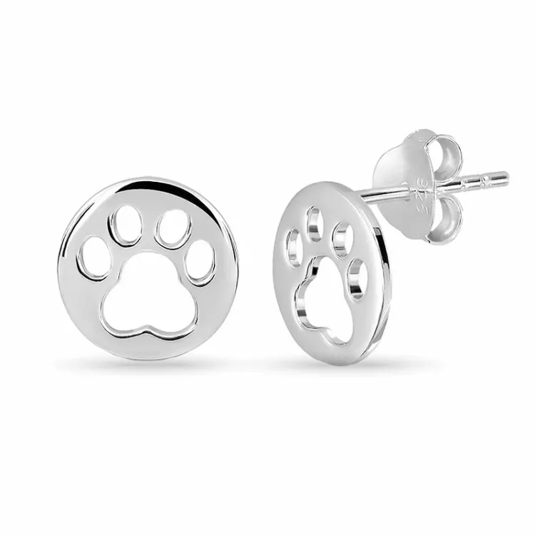 9 mm tassu nappikorvakorut  hopea - Little Ones