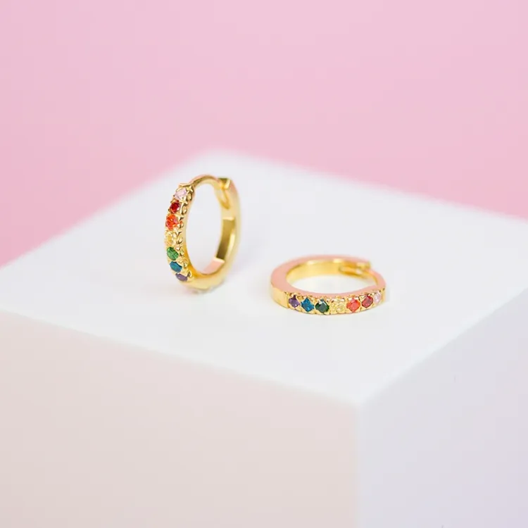 12 mm zirkoni rengas  kullattua hopeaa