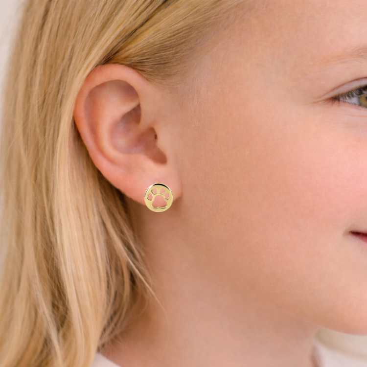 tassu nappikorvakorut  kullattu hopea - Little Ones
