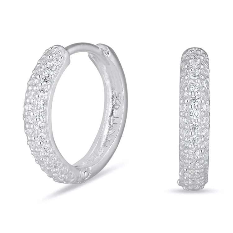 14 mm zirkoni rengas  hopea - Lumé Illume
