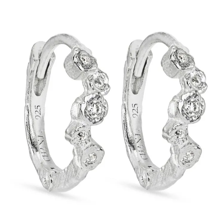 12 mm valkoinen zirkoni rengas  hopea - Bubbly Sparkle