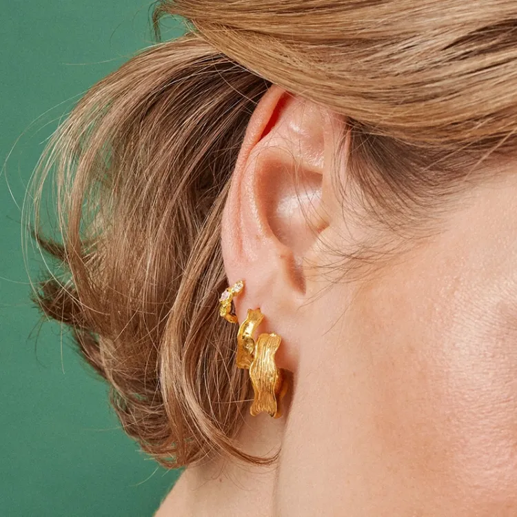 Enamel Laia rengas  kullattua hopeaa monivärinen zirkoni