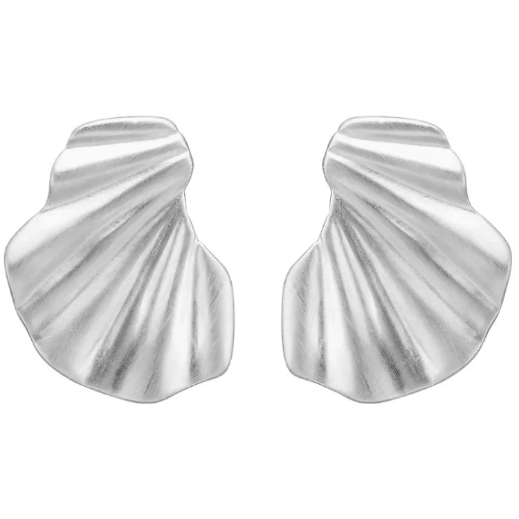 Enamel Wave korvarenkaat hopea