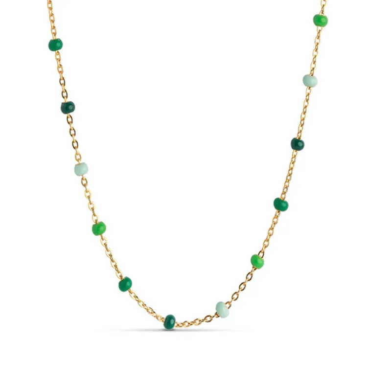 Enamel Lola Spring kaulaketju  kullattua hopeaa