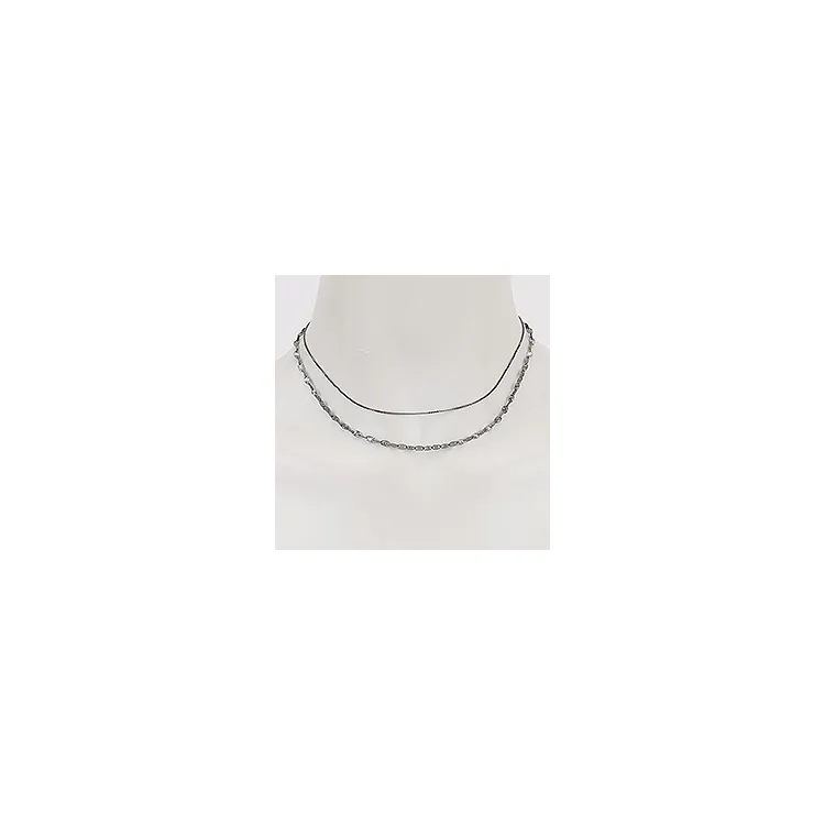 RebekkaRebekka Lyra necklace kaulaketju  musta rodinoitu hopea