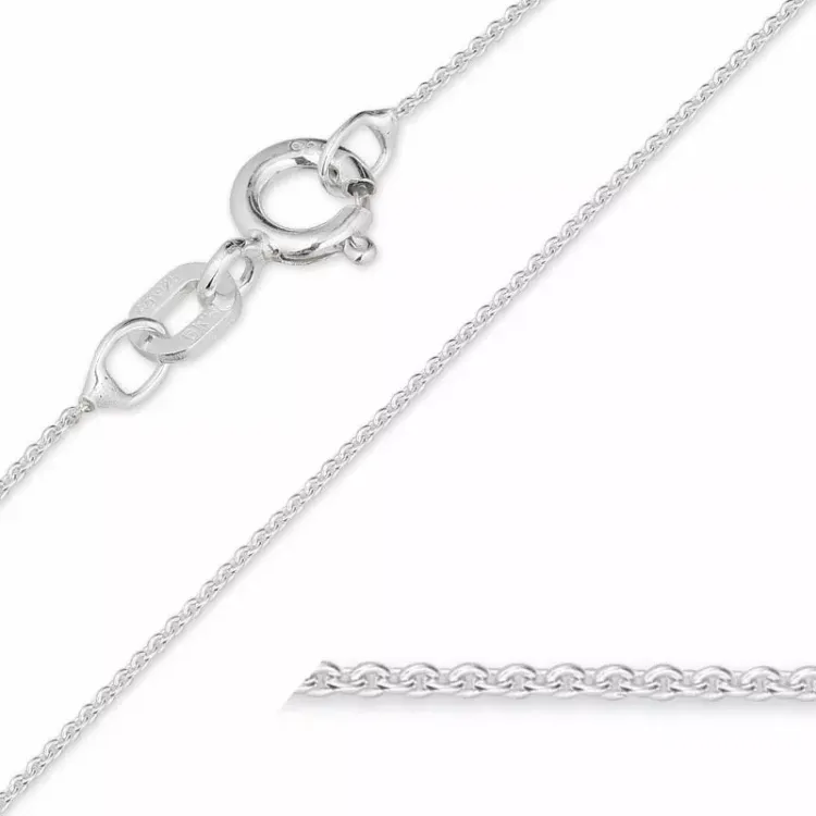 näytepakkaukset BNH Anker pyöristää kaulaketju hopeaa 45 cm x 0,8 mm