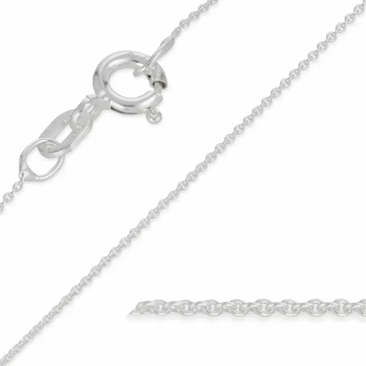 näytepakkaukset BNH Anker pyöristää kaulaketju hopeaa 60 cm x 0,8 mm 