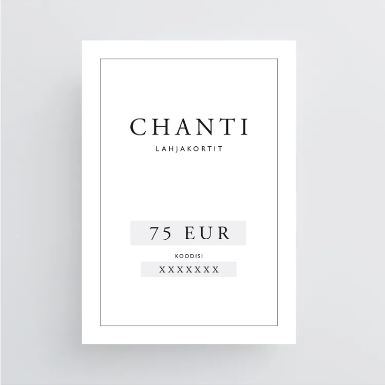 Lahjakortit lle CHANTI.FI