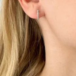 8 mm rengas 14 karaatin valkokultaa kanssa timantti 