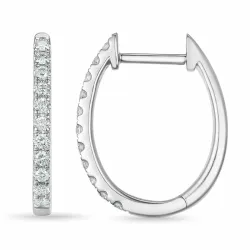 12 mm rengas 14 karaatin valkokultaa kanssa timantti