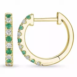 14 mm smaragdi rengas 14 karaatin kultaa kanssa smaragdi ja timantti 