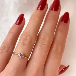 pinkki safiiri timanttisormus 14 karaatin kultaa 0,147 ct 0,02 ct