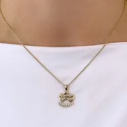 enkeli timantti riipus 14 karaatti kultaa 0,105 ct