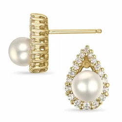 pisara helmi briljanttikorvakorut 14 karaatin kultaa kanssa timantti 