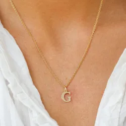 g-kirjain riipus  9 karaatin kultaa - My Letter